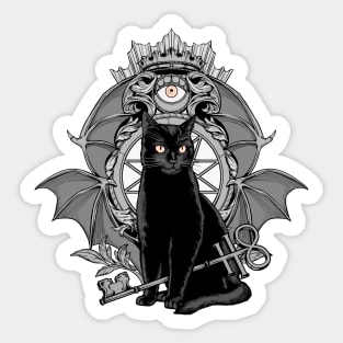 Cat and Magic Sticker